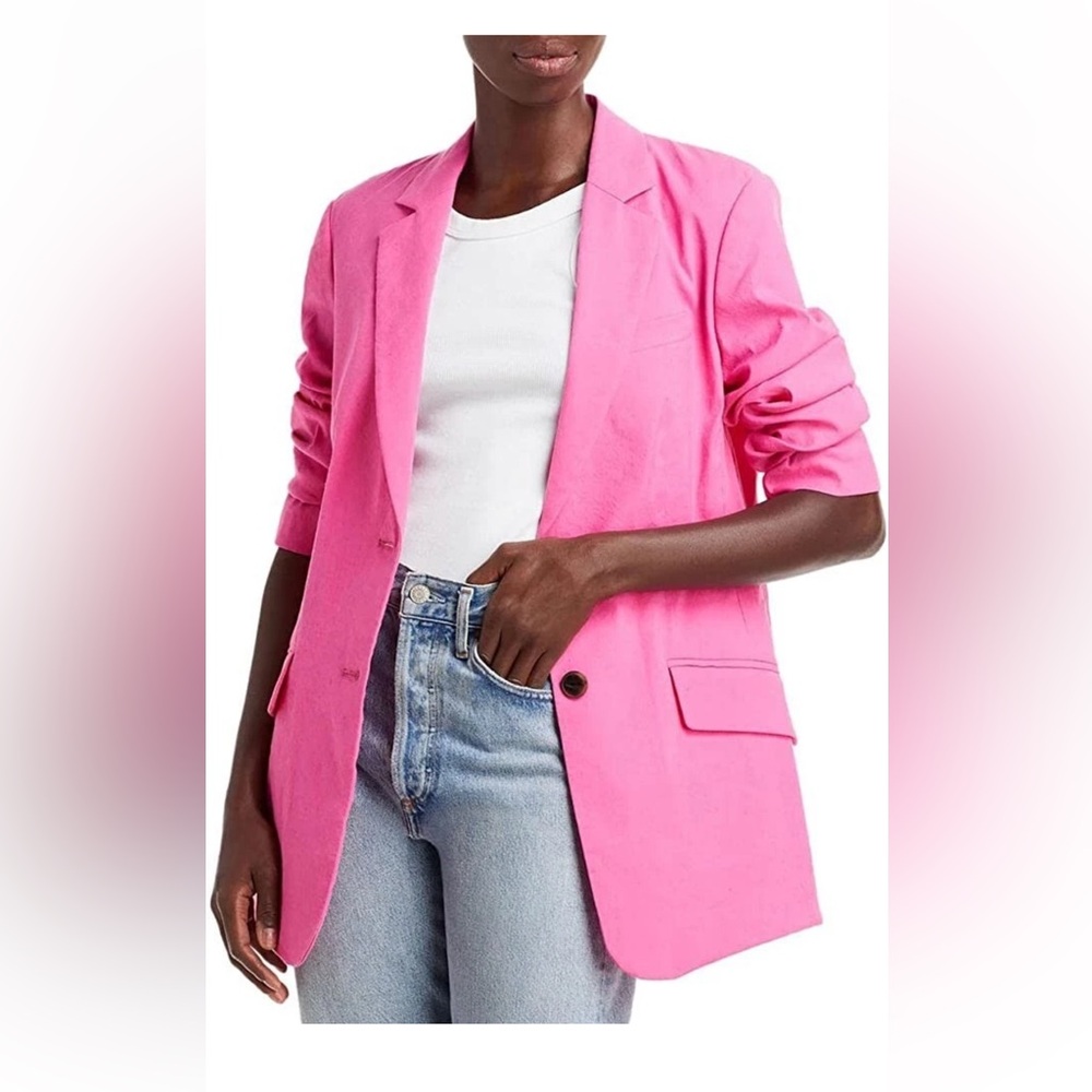 Rag & Bone L80615 Charles Linen Blend Blazer Women's